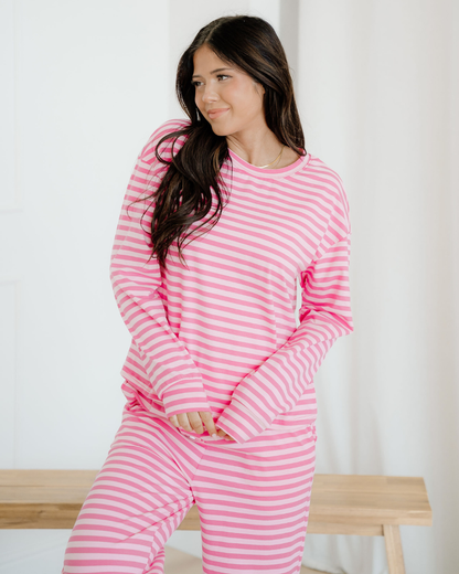 Amayah Buttoned Straight Pants Two Piece Set