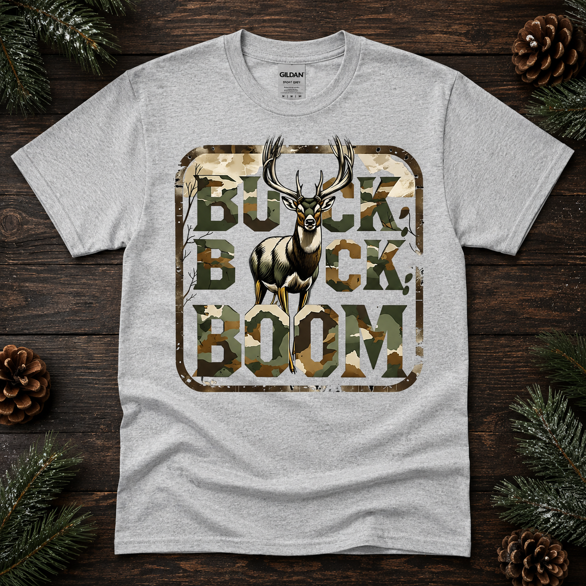 Buck. Buck. Boom