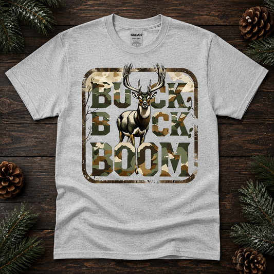 Buck. Buck. Boom