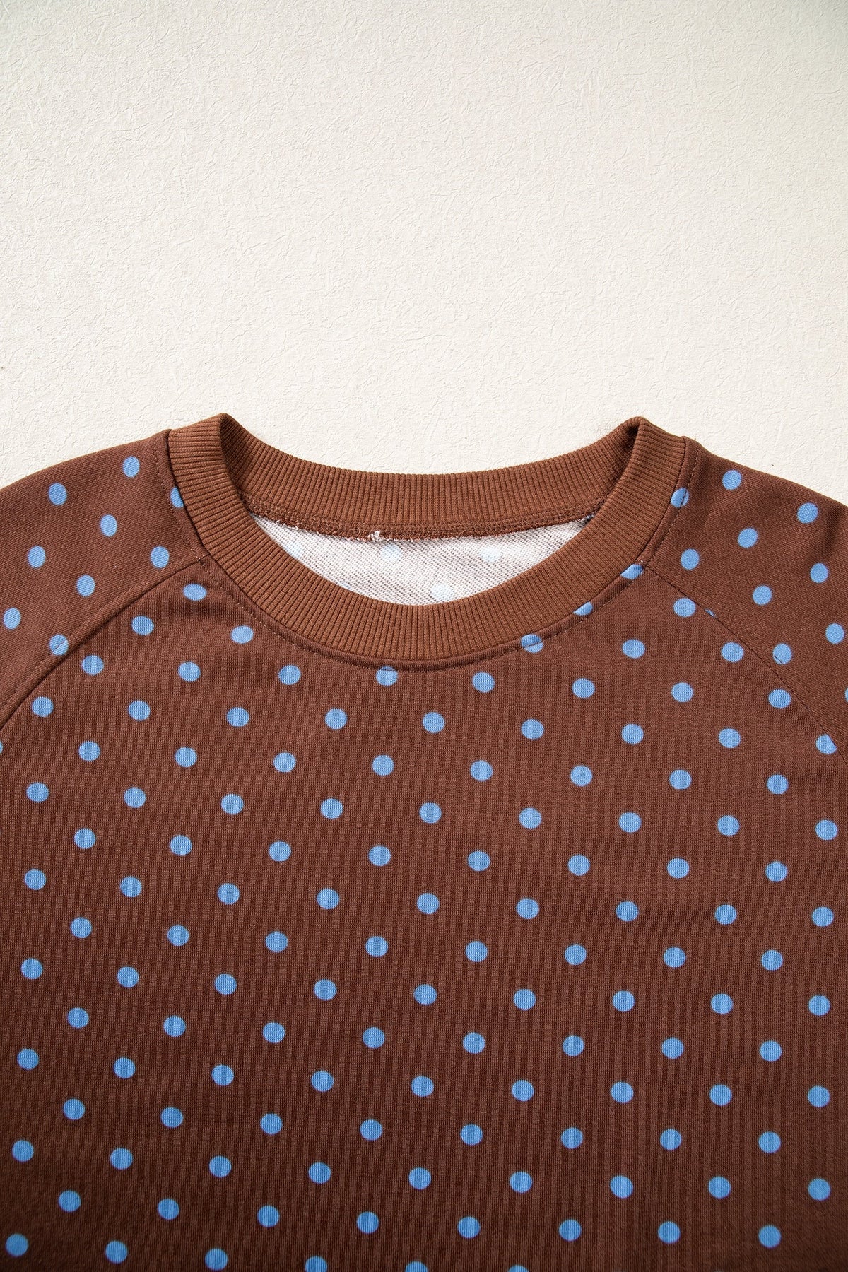 Jane Polka Dot Drawstring Wide Leg Long Sleeve Top Pant Set